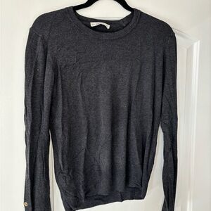Zara Dark Gray Knit Sweater - Size L
